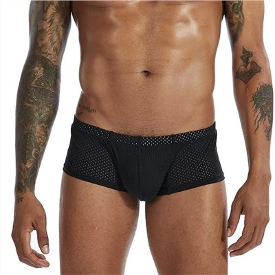 Roupa íntima masculina de algodão ventilar
